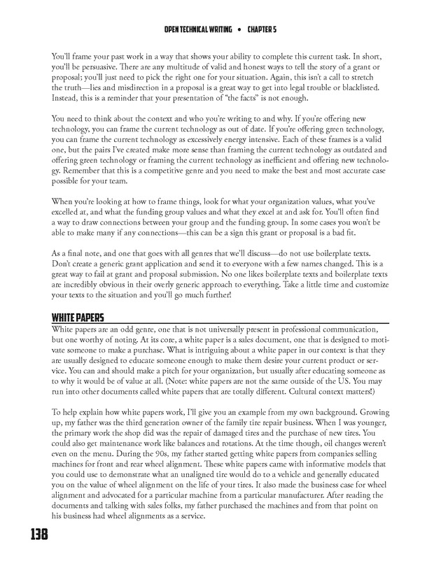 Open Technical Writing - New Page